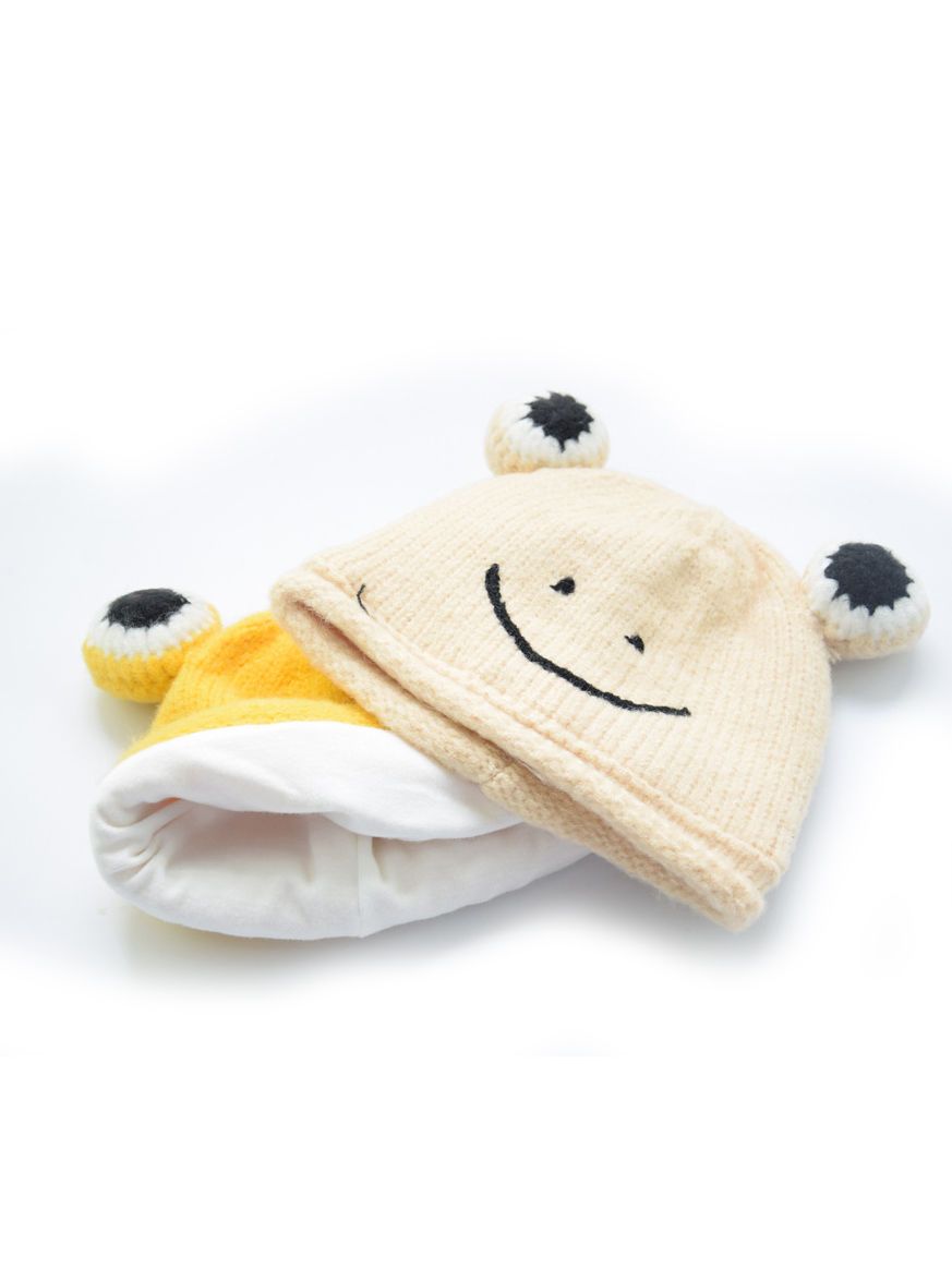 Frog Knit Beanie Hat for Winter Infant Boys Girls - dianjiang-