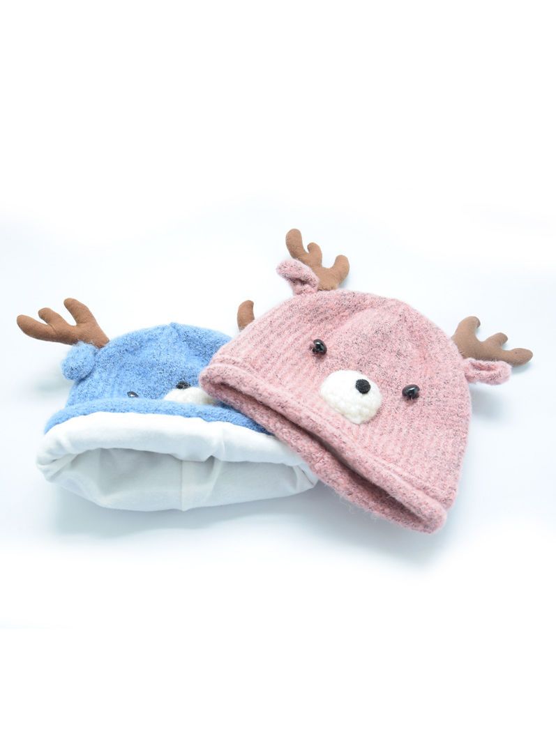 Reindeer Christmas Knitted Beanie Hat for Baby Boys Girls - dianjiang-