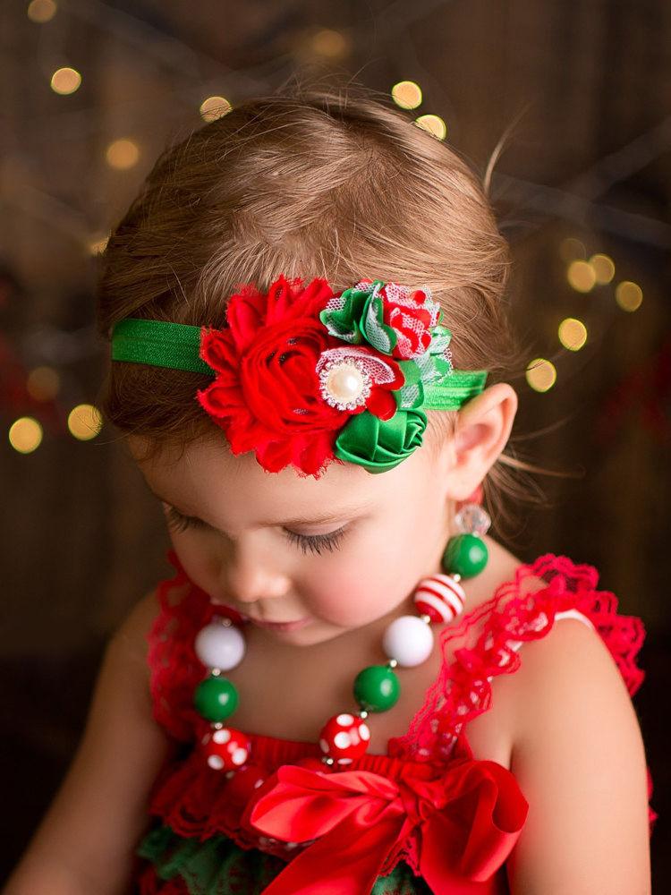 Flower Headband Kids Christmas Hair Accessory - dianjiang-