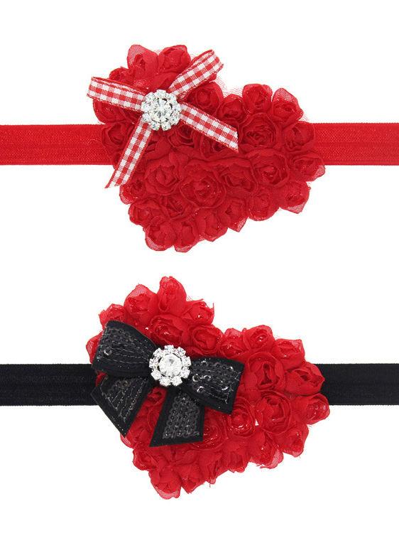 Flower Trimmed Headband Christmas Baby Toddler Girls Hair Accessory - dianjiang-