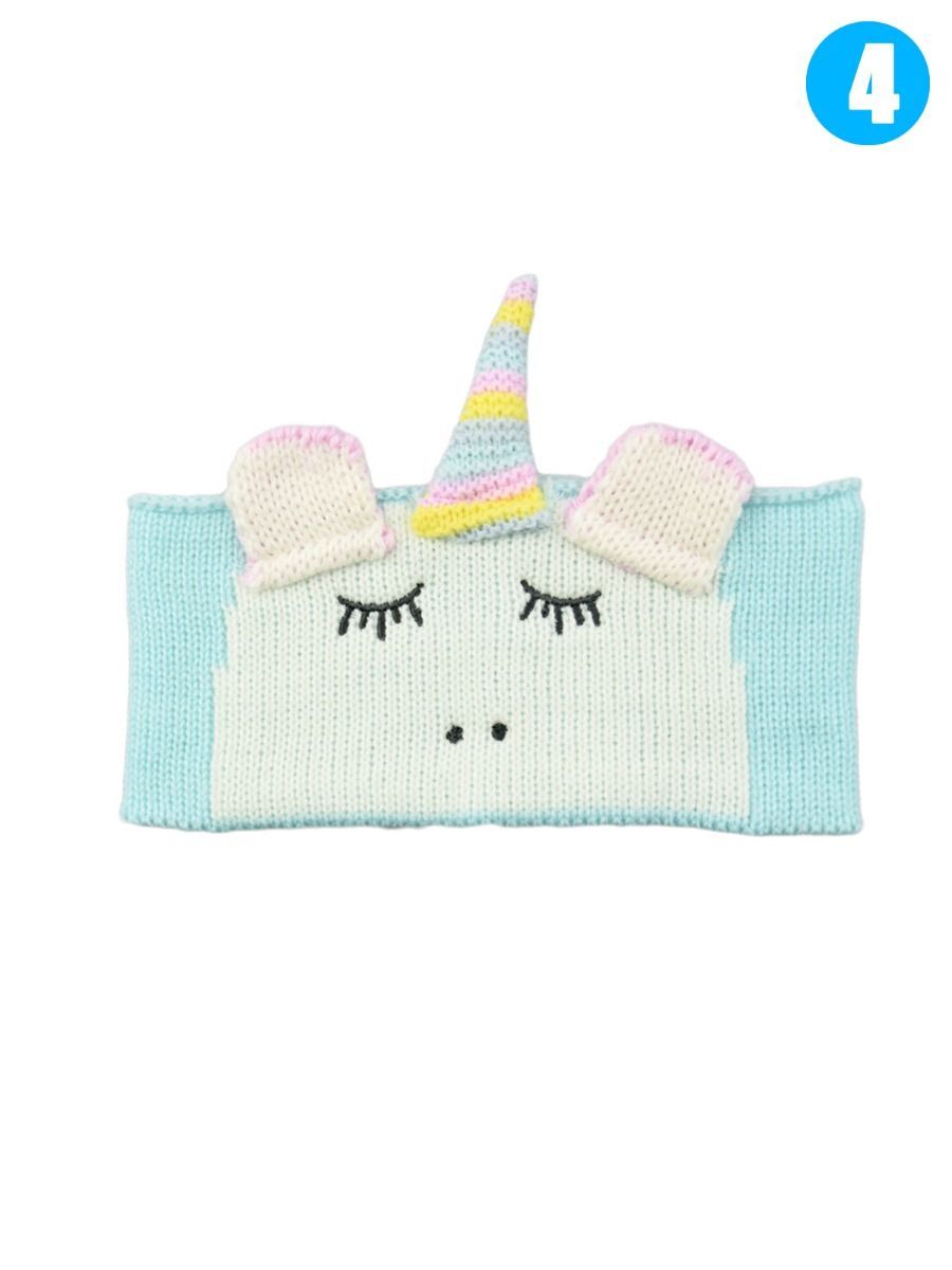 Adorable Cartoon Unicorn Knitted Headband Earflap - dianjiang-