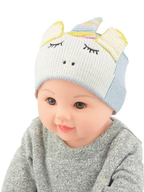 Adorable Cartoon Unicorn Knitted Headband Earflap - dianjiang-