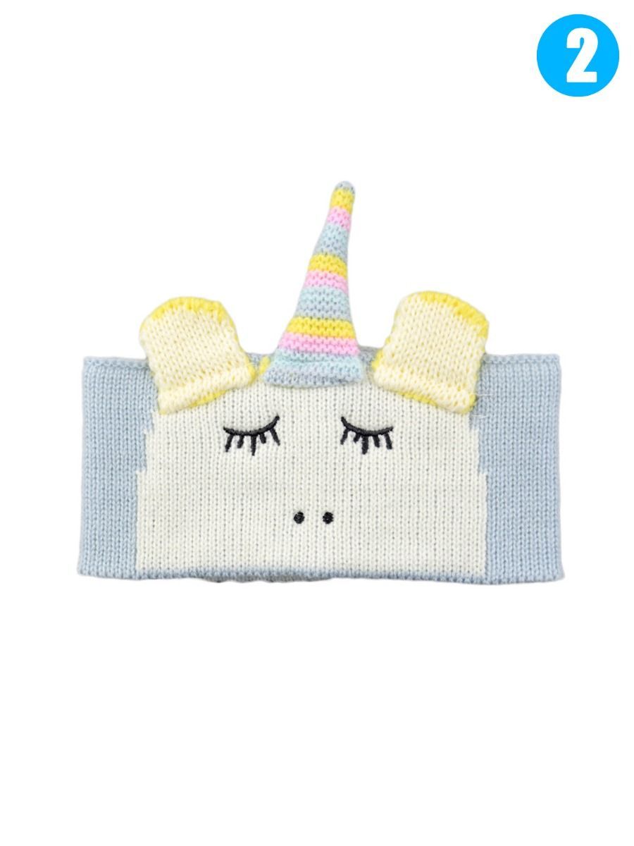 Adorable Cartoon Unicorn Knitted Headband Earflap - dianjiang-