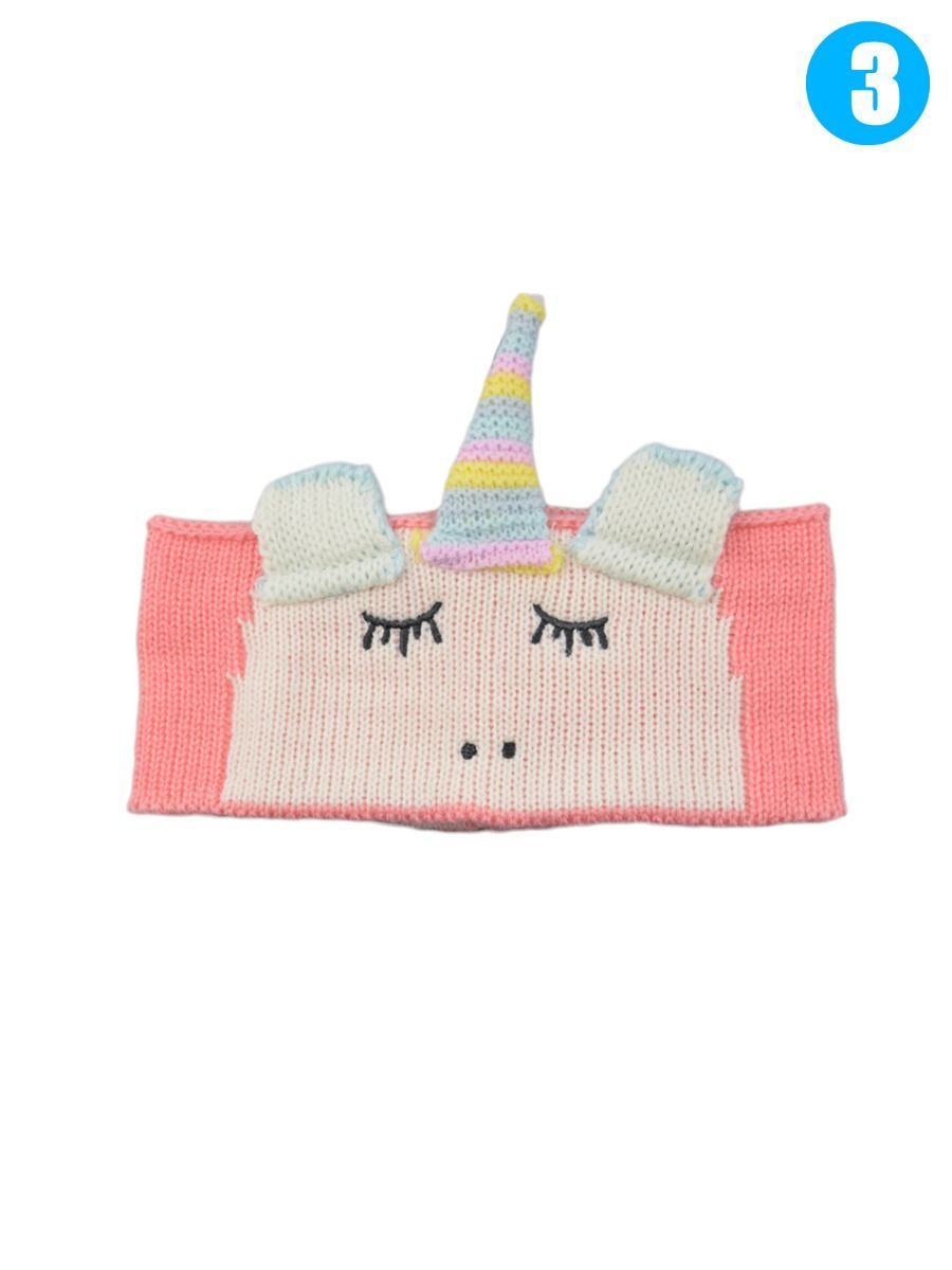 Adorable Cartoon Unicorn Knitted Headband Earflap - dianjiang-