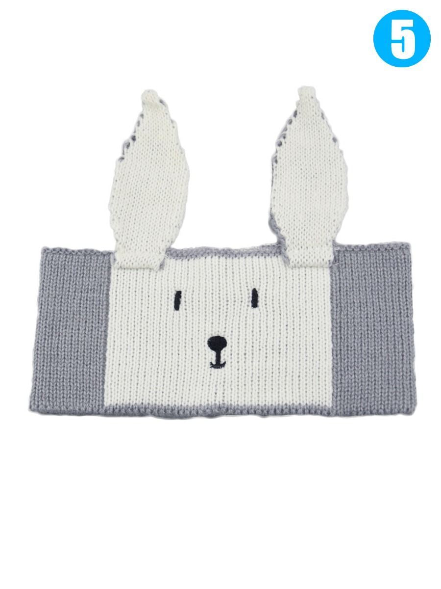 Cartoon Bunny Knitted Headband Earflap for Baby Boys Girls - dianjiang-