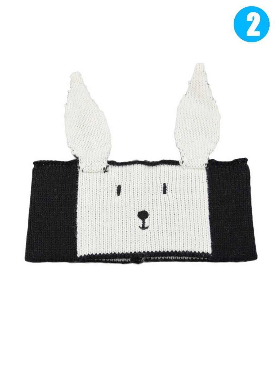 Cartoon Bunny Knitted Headband Earflap for Baby Boys Girls - dianjiang-