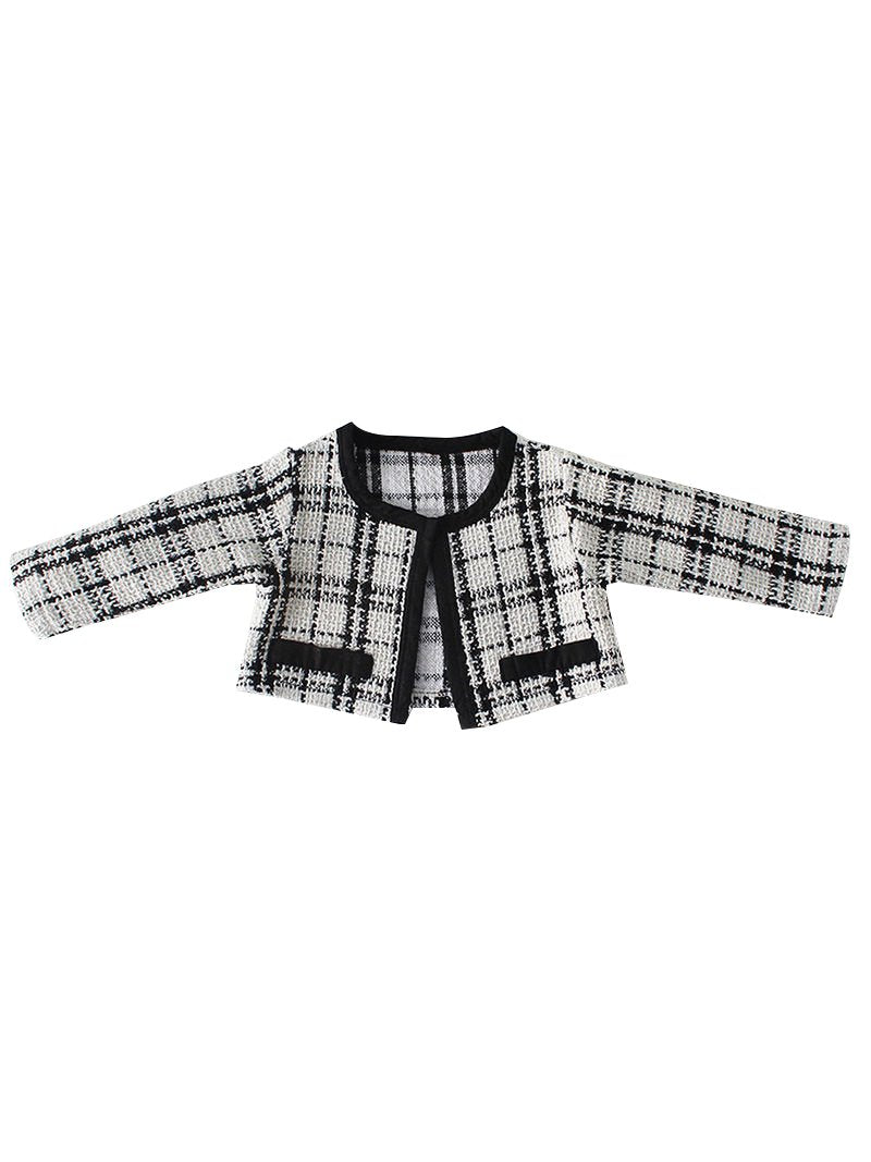 Spanish Style Baby Clothes Cotton Romper Dress+Checked Blouse Top - dianjiang-