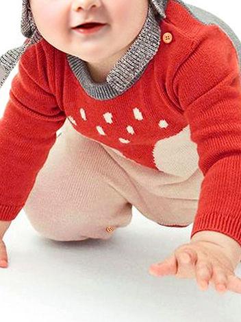 Adorable Fox Style Crochet Baby Romper Knitted Overalls - dianjiang-