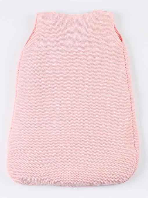 Solid Color Knitted Baby Sleeping Bag Buttoned Infant Sleepsuit - dianjiang-