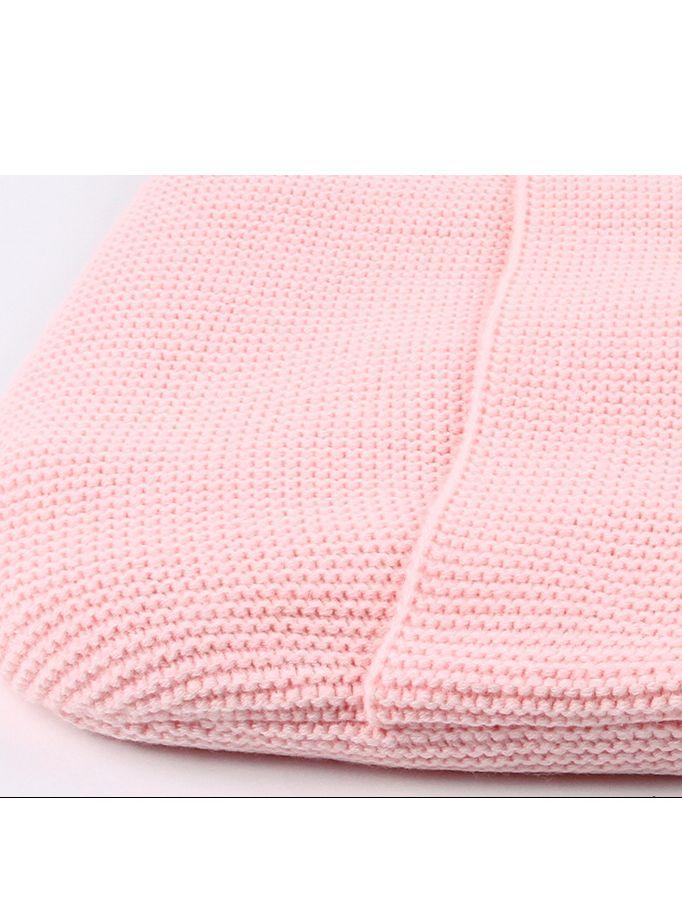 Solid Color Knitted Baby Sleeping Bag Buttoned Infant Sleepsuit - dianjiang-