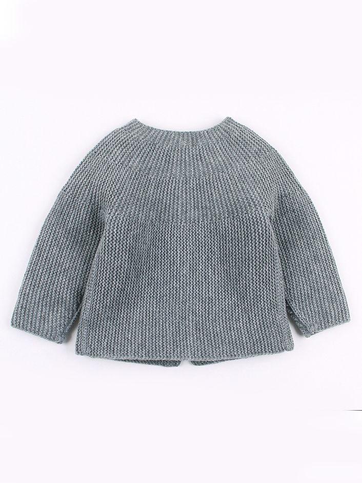 Solid Color Spanish Style Clothes Baby Girls Knitted Cardigan - dianjiang-