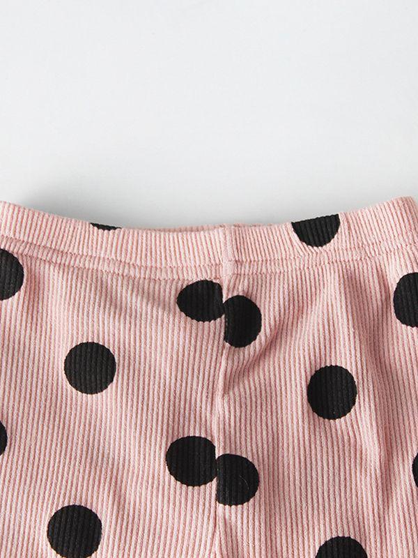 Cute Cartoon Pant Big Eyes Polka Dots Cotton Pantyhose for Baby Girls - dianjiang-