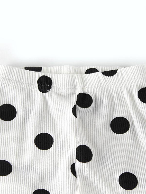 Cute Cartoon Pant Big Eyes Polka Dots Cotton Pantyhose for Baby Girls - dianjiang-