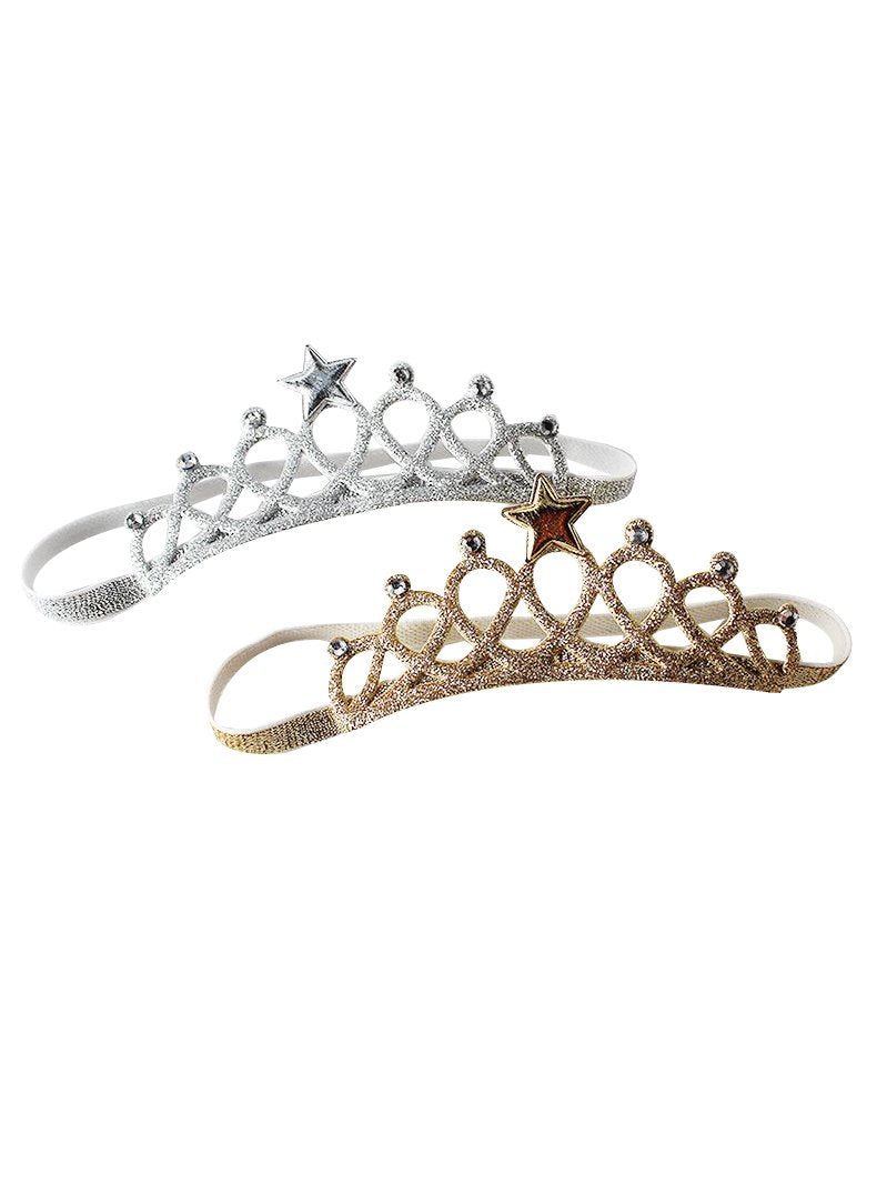 2-Pack Fashion Star Crown Style Baby Princess Party Headband - dianjiang-