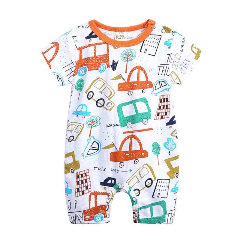 Summer Cute Onesie Newborn Baby Cartoon Bodysuit Romper - dianjiang-