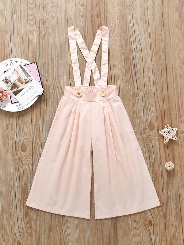 2-Piece Baby Short Flutter Sleeve Floral T-shirt + Suspender Loose Pants - dianjiang-