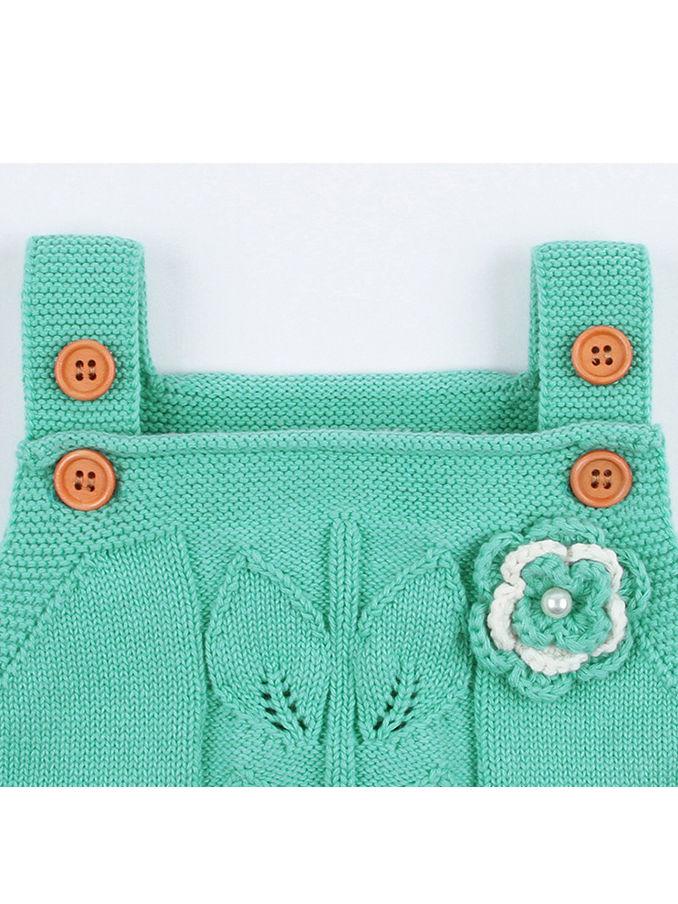 Flower Leaf Crochet Onesie Baby Knit Bodysuit crochet romper - dianjiang-