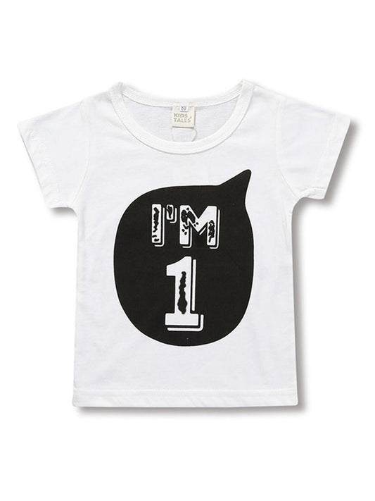 Baby Little Kids Number Print Boys T-shirt Summer - dianjiang-