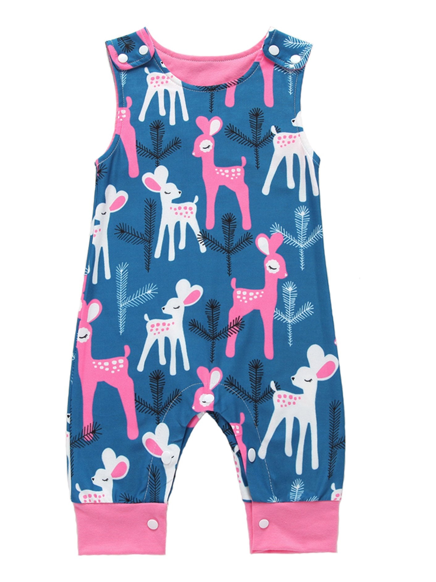 Printed Baby Sleeveless Jumpsuit - dianjiang-