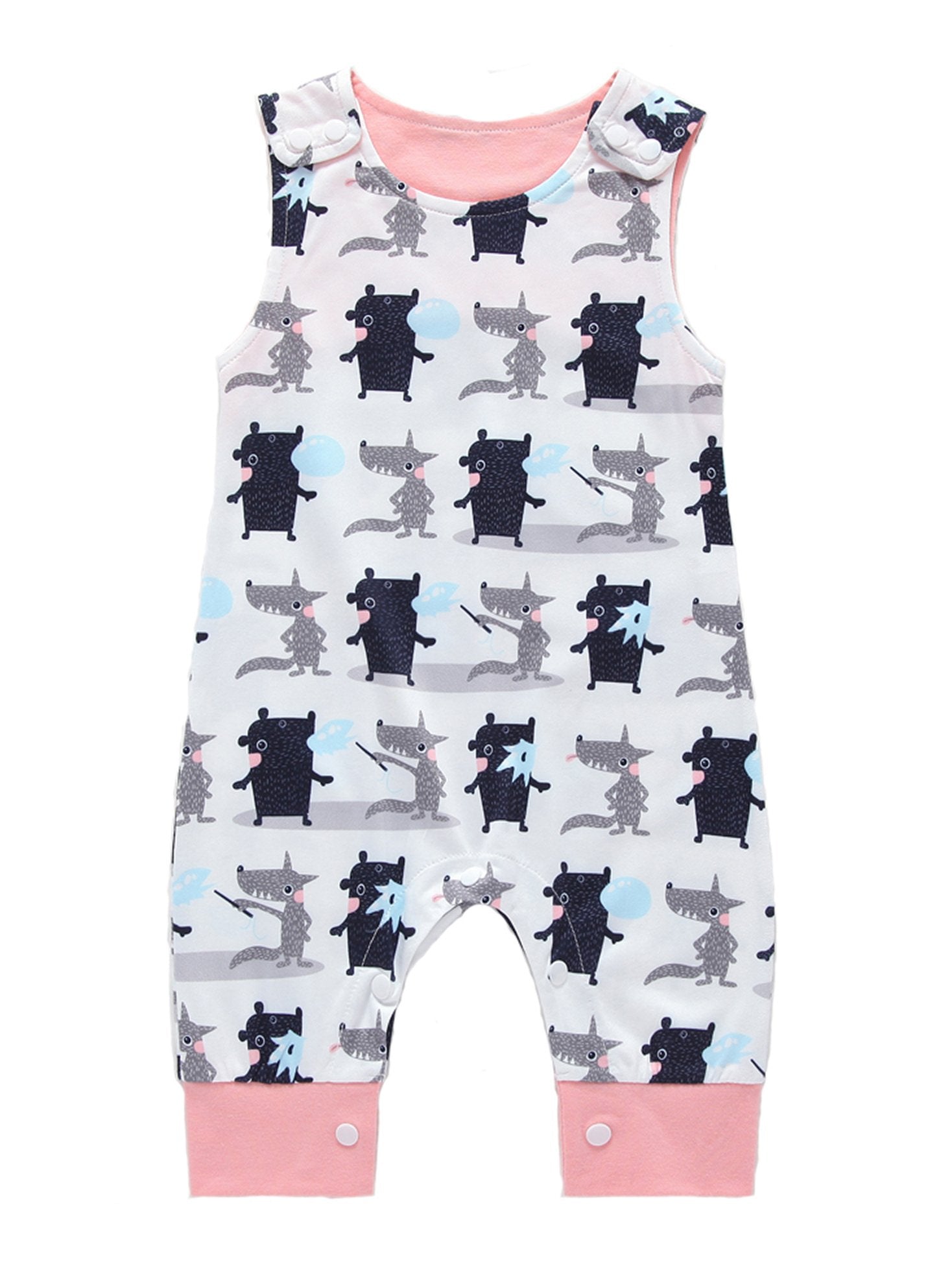 Printed Baby Sleeveless Jumpsuit - dianjiang-