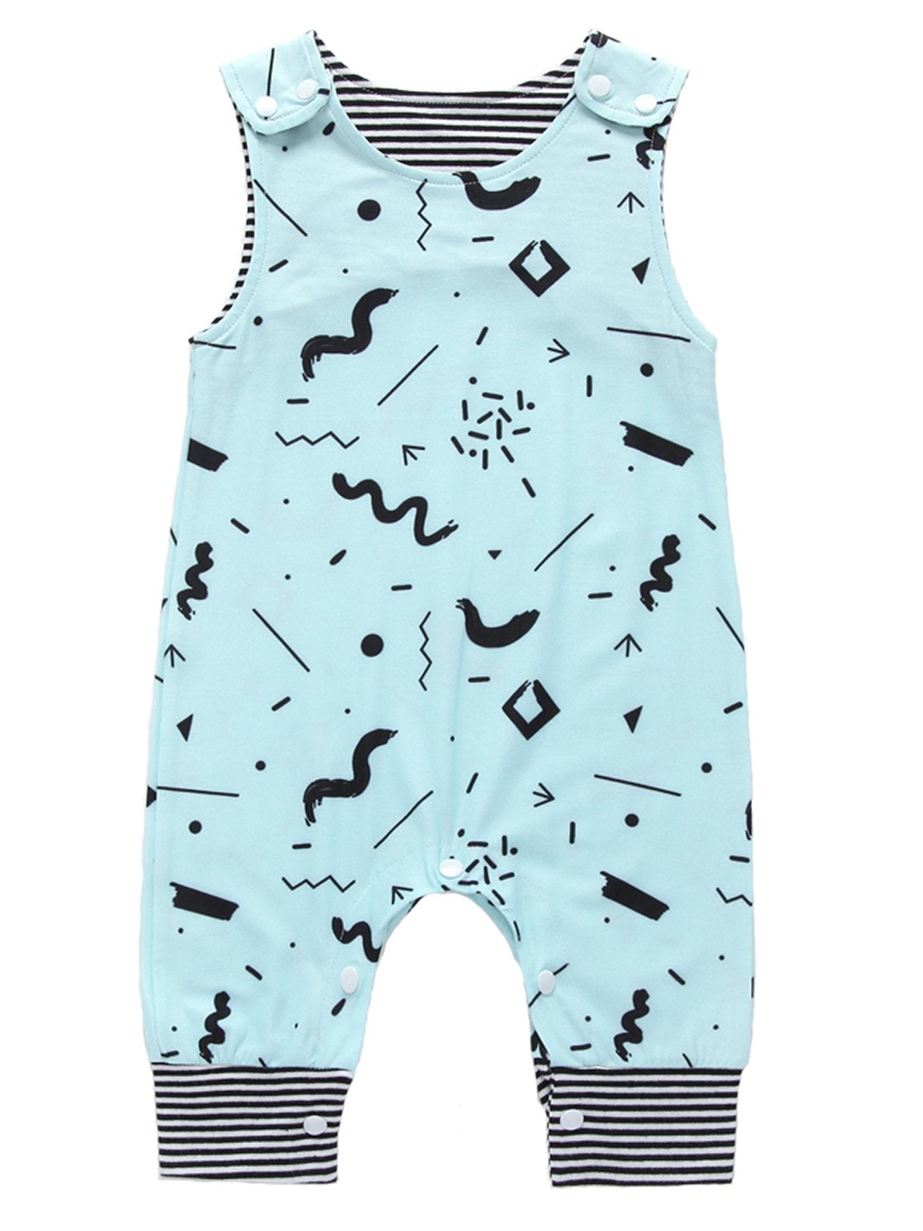 Printed Baby Sleeveless Jumpsuit - dianjiang-