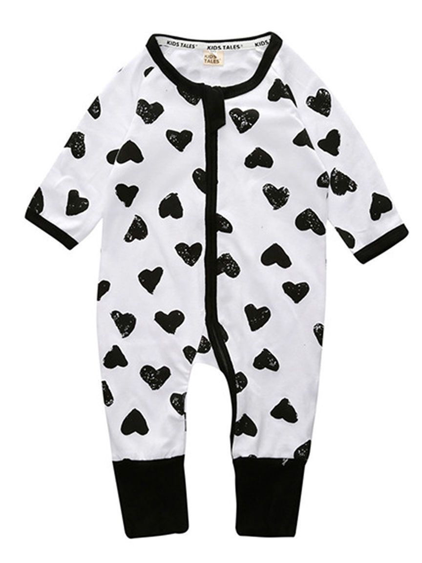 Spring Stylish Baby Boys Girl Printed Zip Sleepsuit Wholesale Overall - dianjiang-