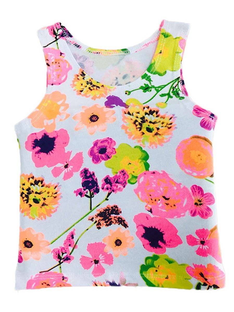 7 Kinds Unisex Baby Printed Tank Top Summer - dianjiang-