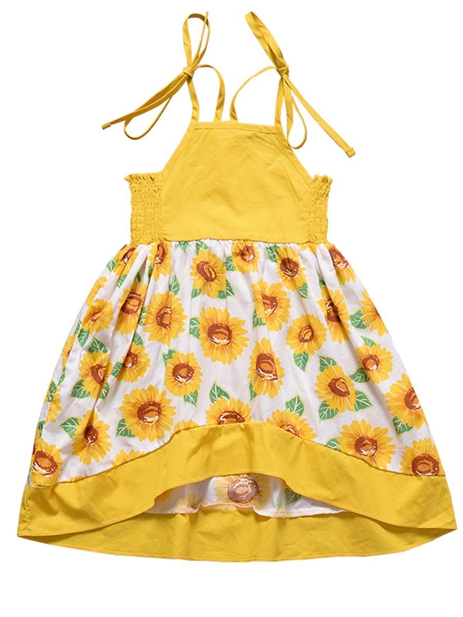 Sunflower Baby Little Girl Sundress Wholesale - dianjiang-