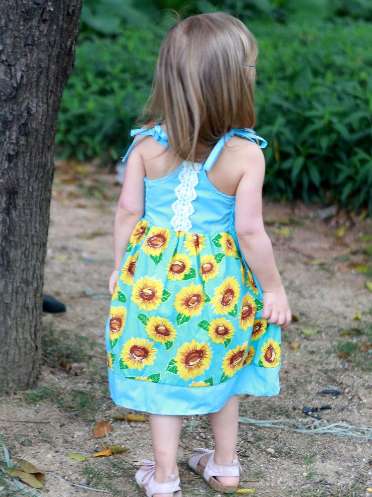 Sunflower Baby Little Girl Sundress Wholesale - dianjiang-