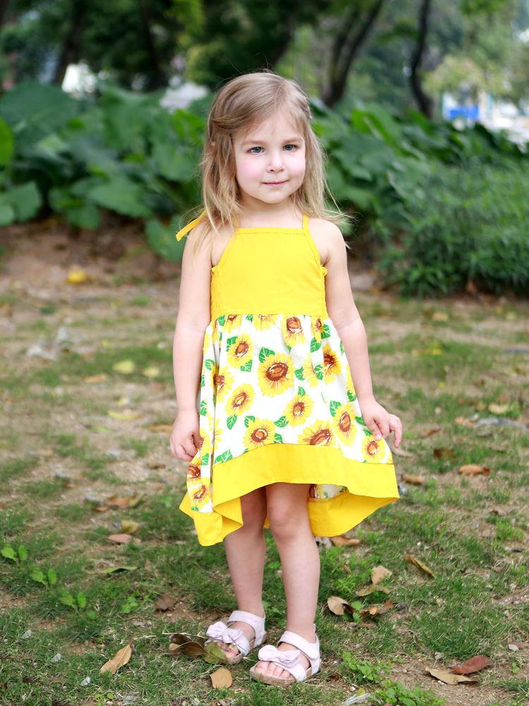 Sunflower Baby Little Girl Sundress Wholesale - dianjiang-