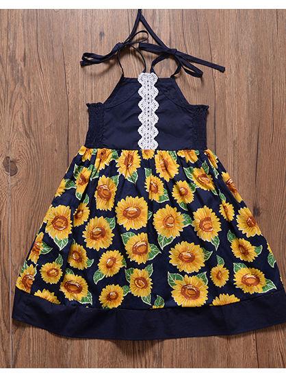 Sunflower Baby Little Girl Sundress Wholesale - dianjiang-