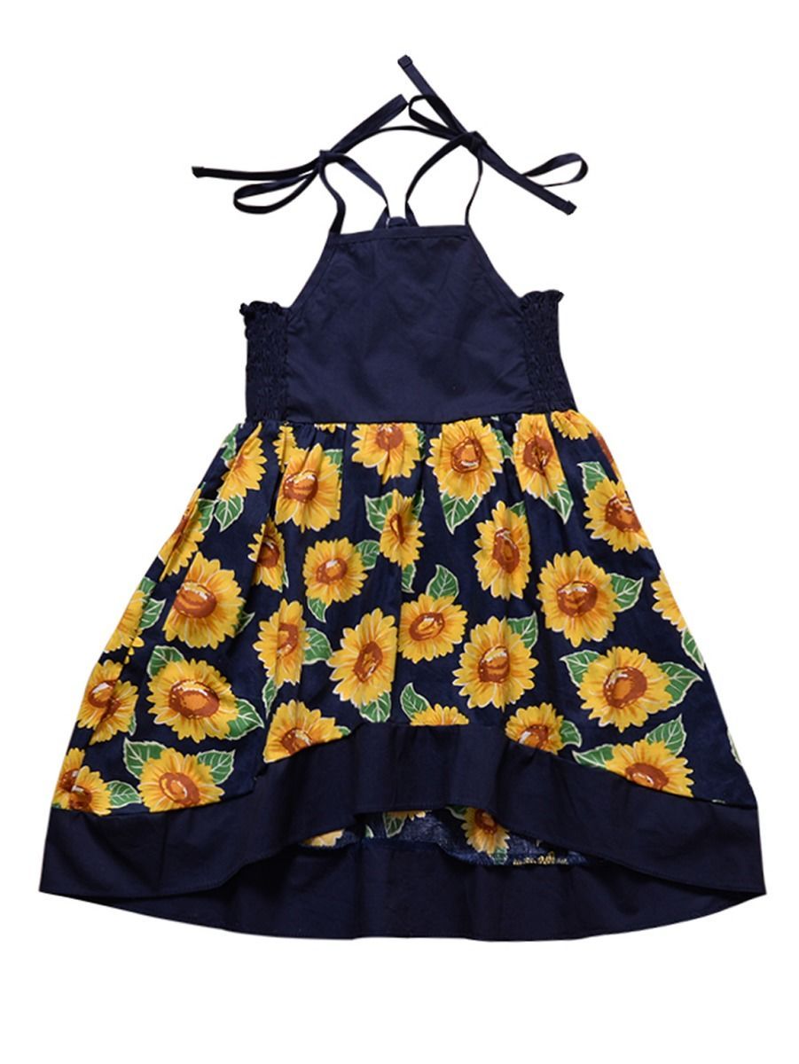 Sunflower Baby Little Girl Sundress Wholesale - dianjiang-