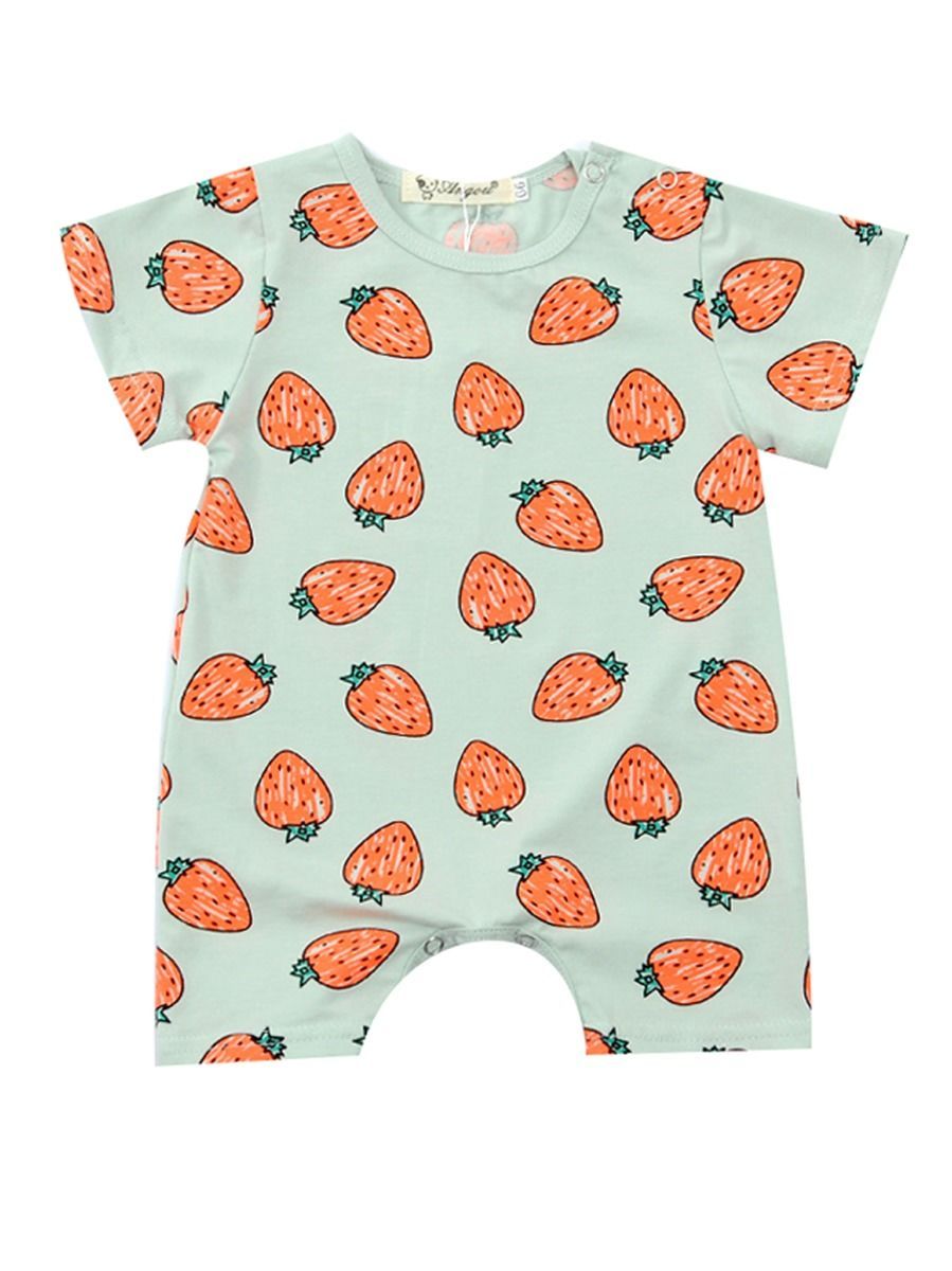 Summer Fruit Print Baby Jumpsuit Wholesale Overalls - dianjiang-