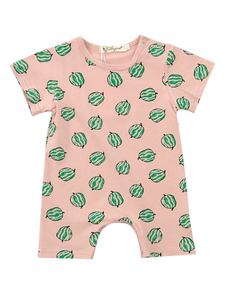 Summer Fruit Print Baby Jumpsuit Wholesale Overalls - dianjiang-