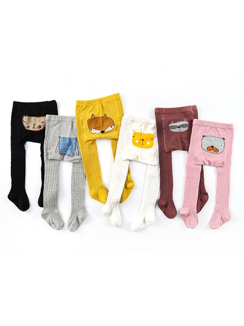 2-PACK Tights Cute Mixed Animal Design Pantyhose Cartoon Stockings Long Socks - dianjiang-