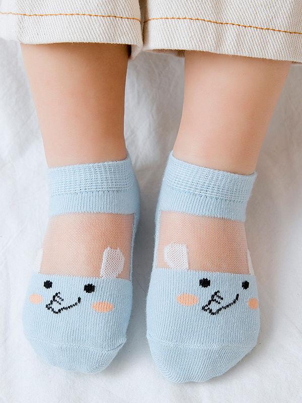 5-PACK Socks Assorted Cartoon Animal Pattern Baby Little Kids Pantyhose - dianjiang-