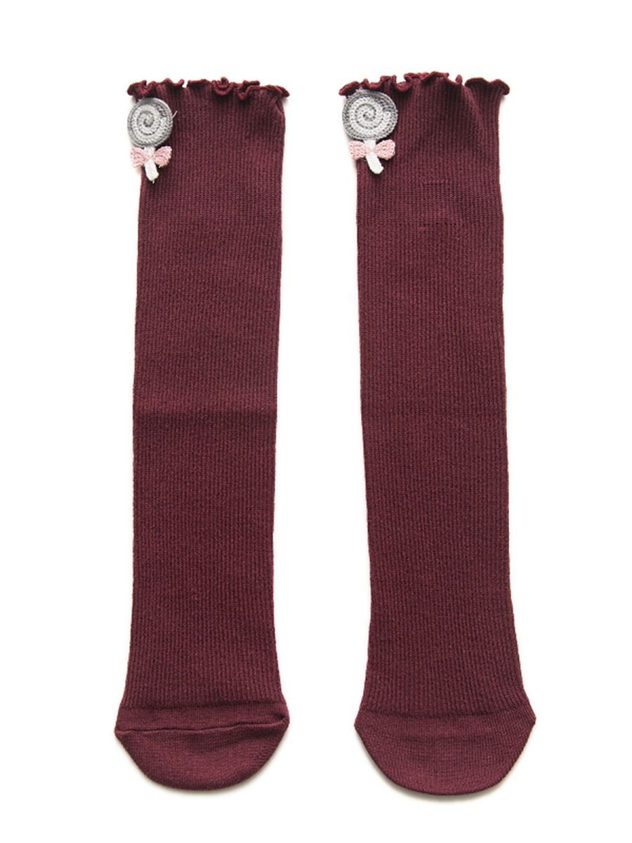 4-PACK Solid Color Ruffle Knee High Tube Socks Loose Mouth Socks - dianjiang-