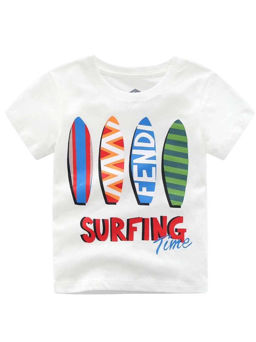 Surfing Time Toddler Little Boy T-shirt - dianjiang-