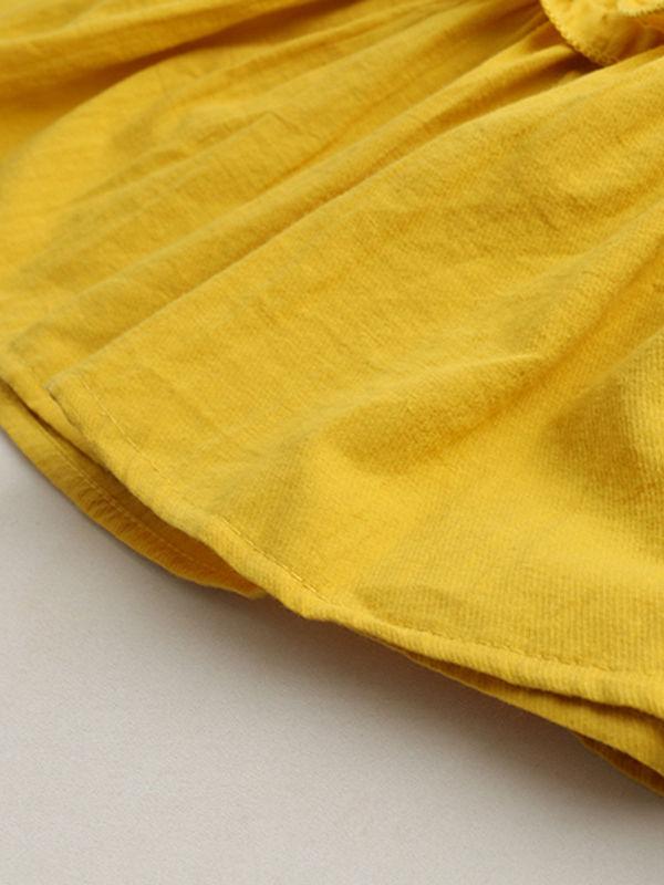 Tassel Trimmed Sleeveless Ruffle Dress For Toddler Little Girl - dianjiang-