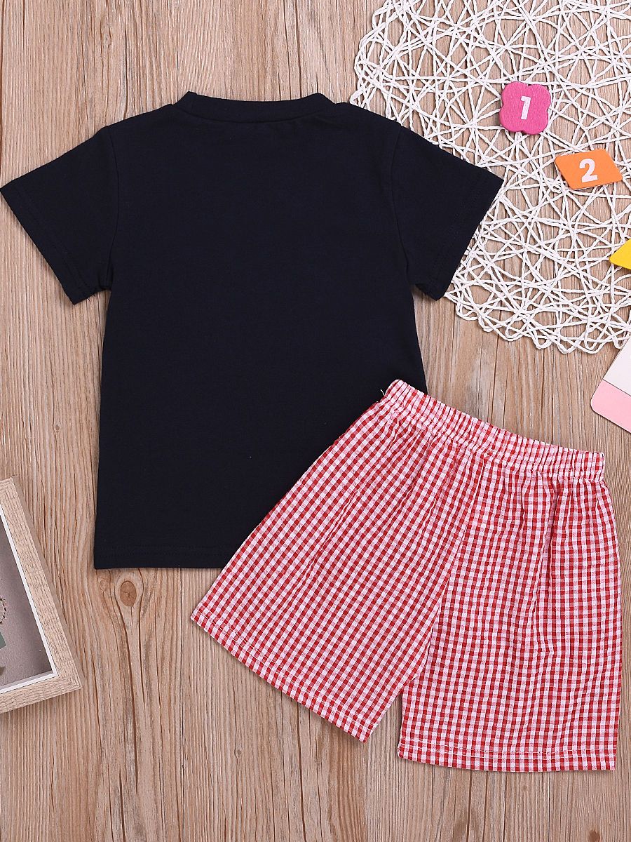 2-Piece Clothes Summer Baby Little Kids Outfit Set Fish T-shirt Matching Shorts - dianjiang-