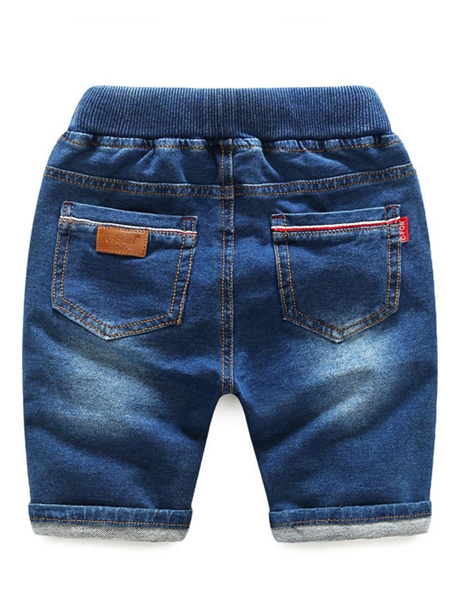 Toddler Little Kids Fashion Pull-on Denim Shorts - dianjiang-