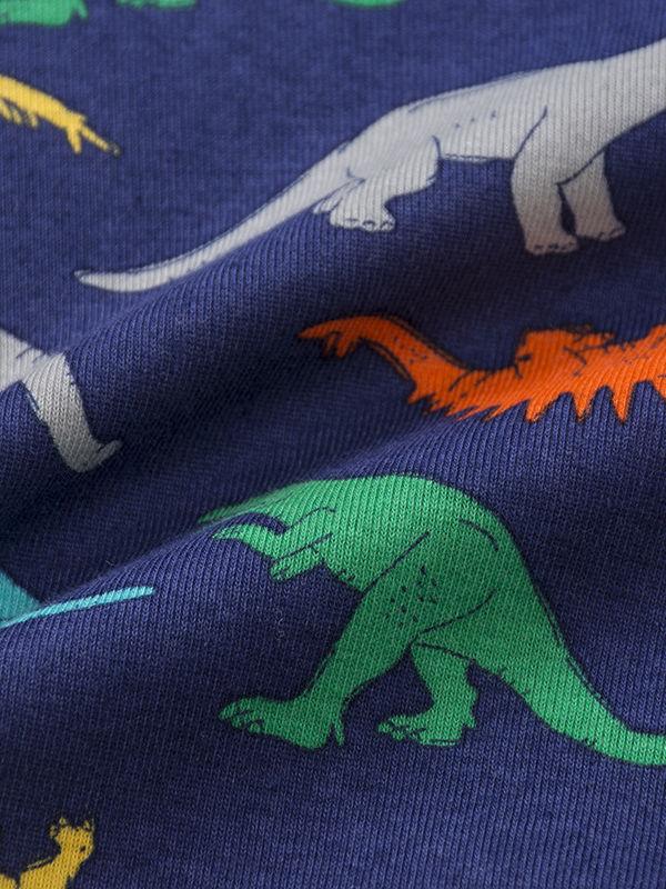 Dinosaur Print Cartoon Toddler Big Boys T-shirt Summer - dianjiang-