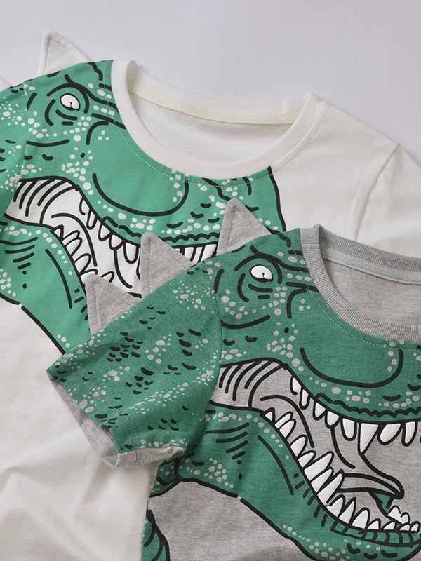 Cool Dinosaur T-shirt for Toddler Big Boys - dianjiang-