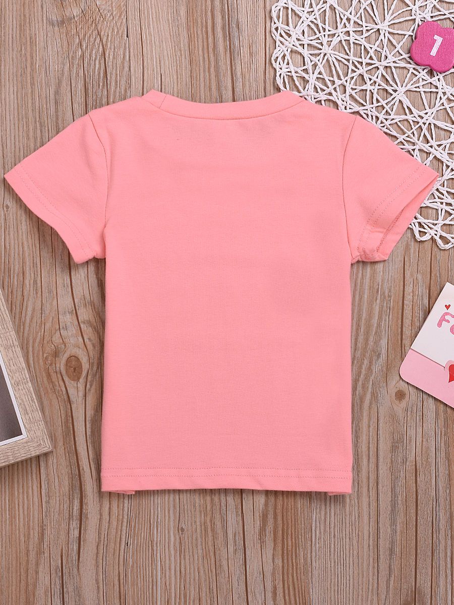 MAMA'S BESTIE Pink T-shirt For Baby Little Girl Newborn Tops - dianjiang-