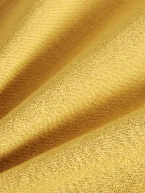 Fashion Little Big Girl Trimmed Off Shoulder Yellow Dress - dianjiang-