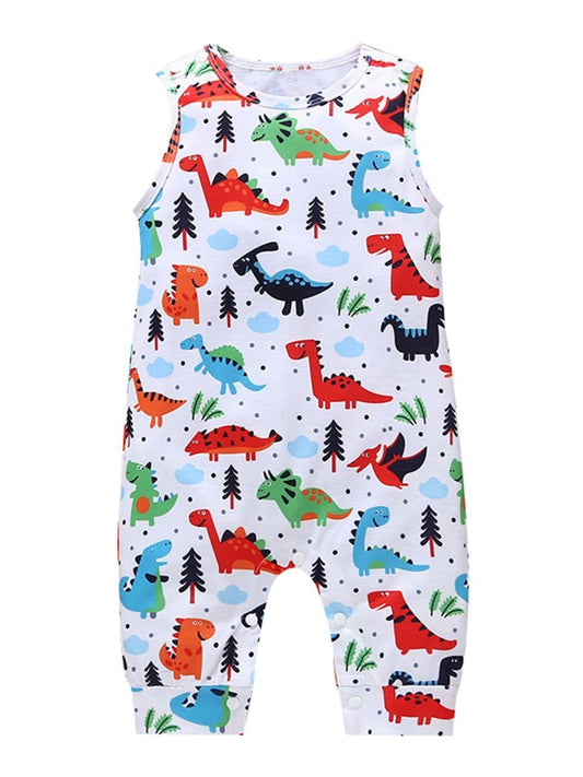 High Quality Summer Cartoon Dinosaur Baby Boy Jumpsuit - dianjiang-