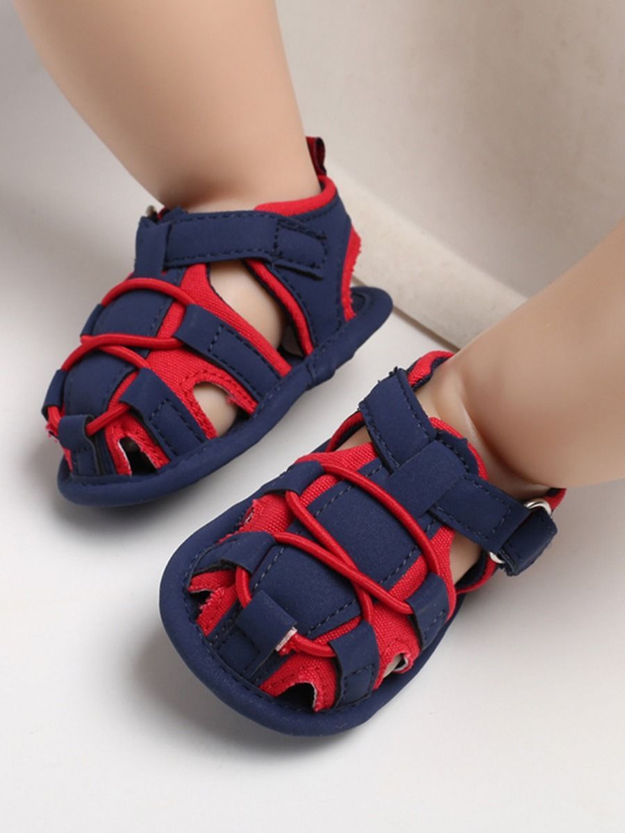 Baby Boy Color Blocking Shoes First Start Crib Sandal - dianjiang-