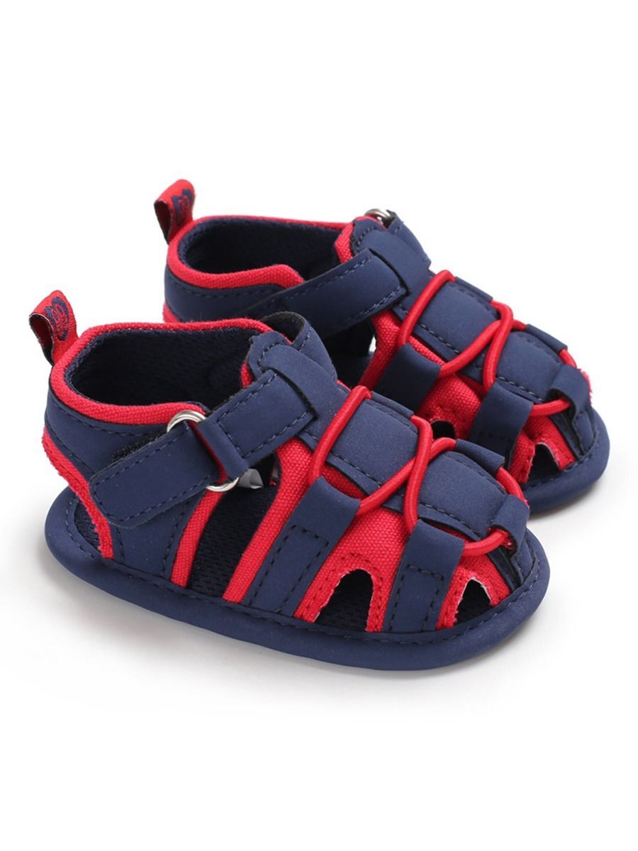 Baby Boy Color Blocking Shoes First Start Crib Sandal - dianjiang-