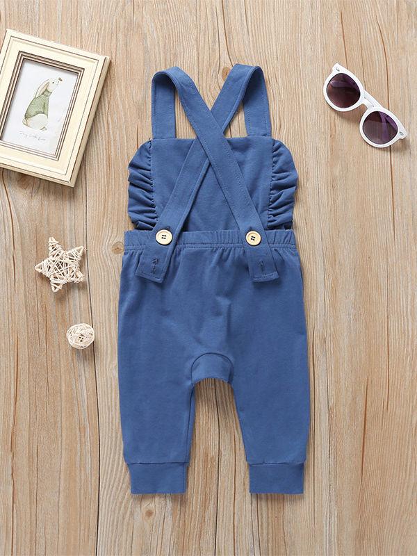 Fashion Baby Girl Ruffle Jumpsuit - dianjiang-