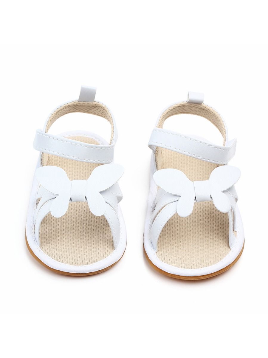 Butterfly Style White First Start Crib Sandals - dianjiang-